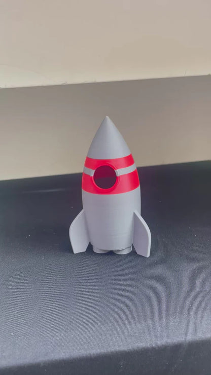 3D Printed Rocket – With Pop-Out Fire Blasters